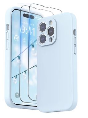 14 Pro Max Cloud Blue Silicone Phone Case